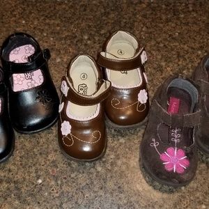 Infant girl's size 4 dress shoe bundle
